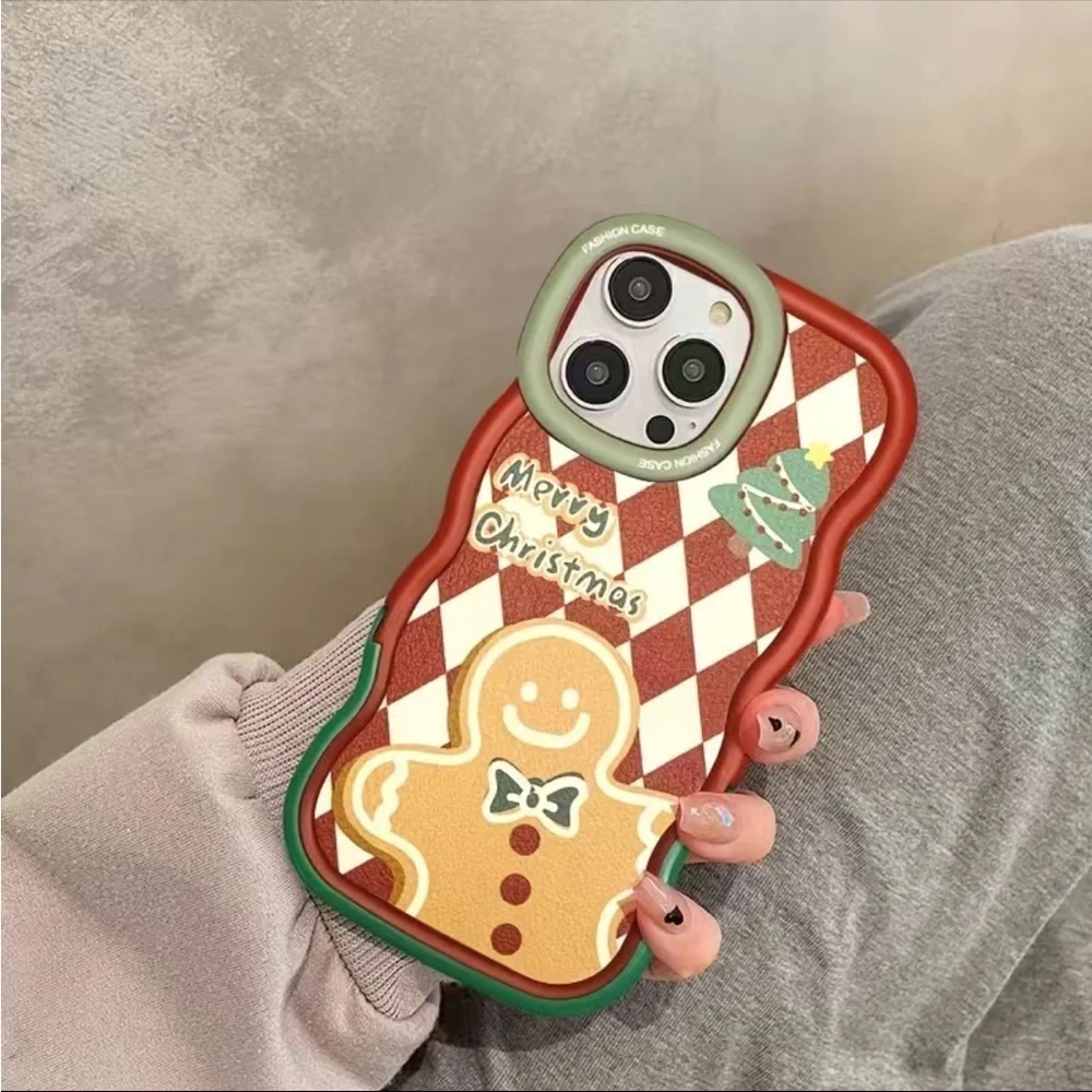 Gingerbread Man Decorative Design Protective Phone Cover Case Apple iPhone